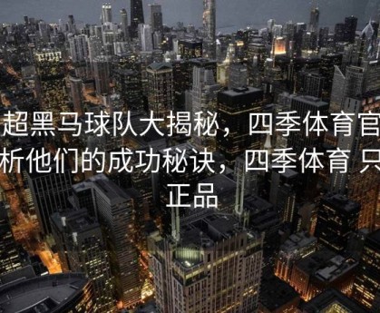 中超黑马球队大揭秘，四季体育官网解析他们的成功秘诀，四季体育 只卖正品